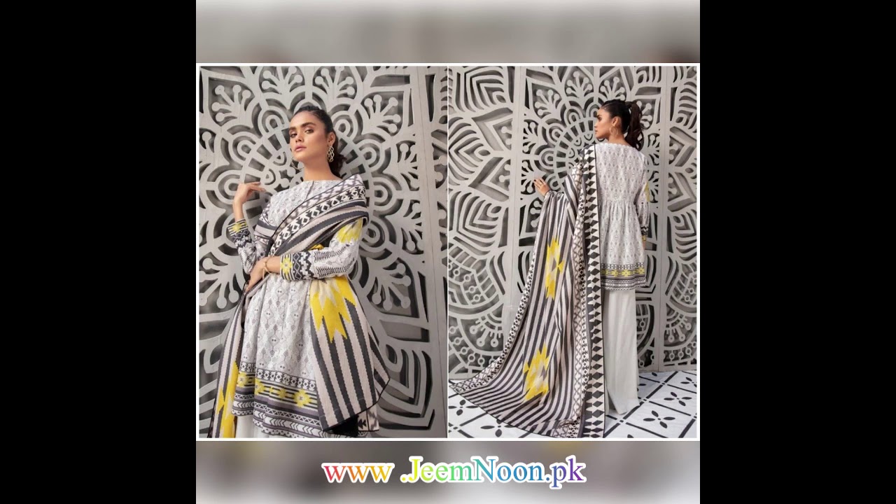 Gulahmed UNSTITCHED Printed 3 PC LAWN DRESS. SPRING/SUMMER COLLECTION 2021, by Jeem Noon