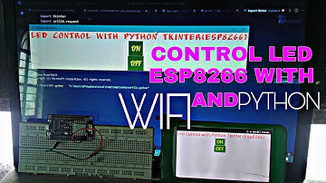 Controlling NodeMcu(esp8266) Through WIFI with Python | nodemcu wiyh python | Controlling a led