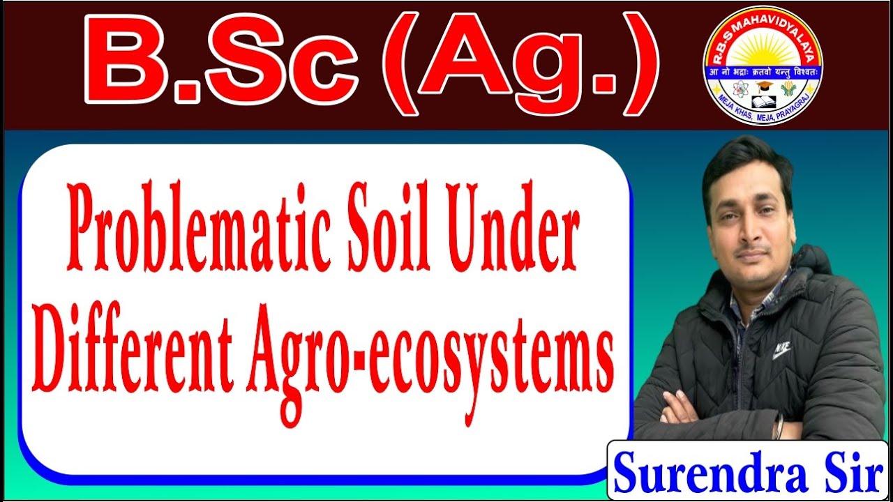 B sc ag 4th semester problematic soil under different agro