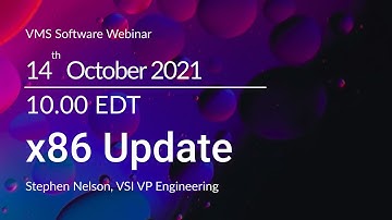 Webinar 16: x86 Update