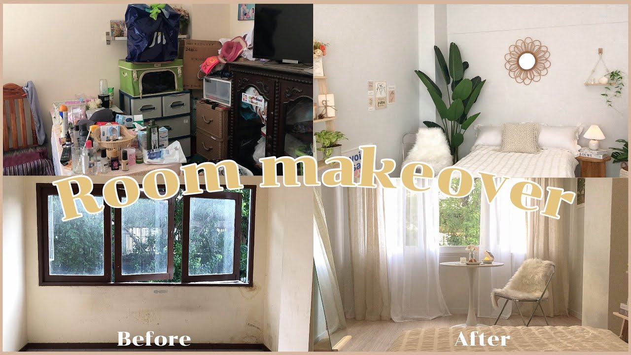 Room makeover⋄° ·̑ 🧸 ʚ⋄แต่งห้องนอนใหม่สไตล์มินิมอล ชี้พิกัดของแต่งห้อง Shopee,Lazada,IG ꒰ Raymini.s