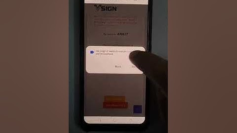 VSIGN VIDEO VERIFICATION PROCESS