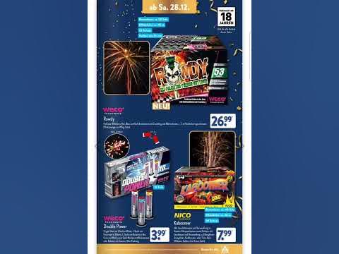 ALDI Feuerwerk Prospekt 2024 feuerwerk silvester 2024 pyro YouTube
