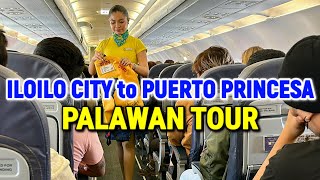 ILOILO CITY to PUERTO PRINCESA via Cebu Pacific | Palawan Tour 2024 | Philippines