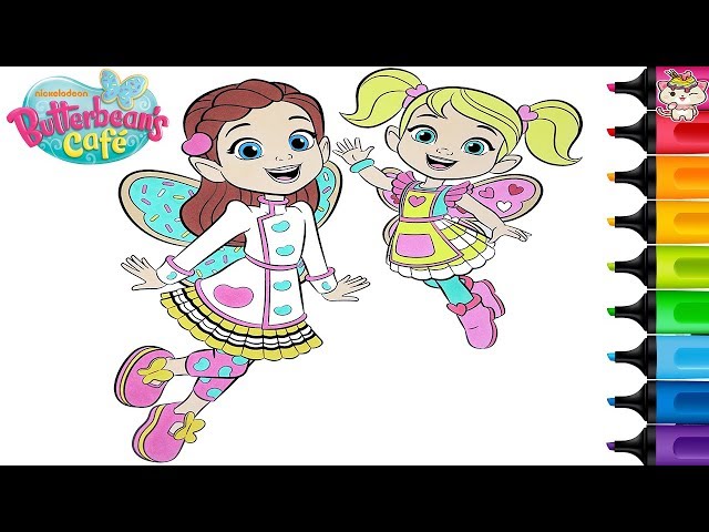 Butterbean S Cafe Coloring Book Pages Cricket Nick Jr Sisters Rainbow Splash Laura Miller Blog