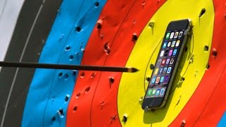 Can iPhone 6S Survive An Arrow From Over 100 FT Away?