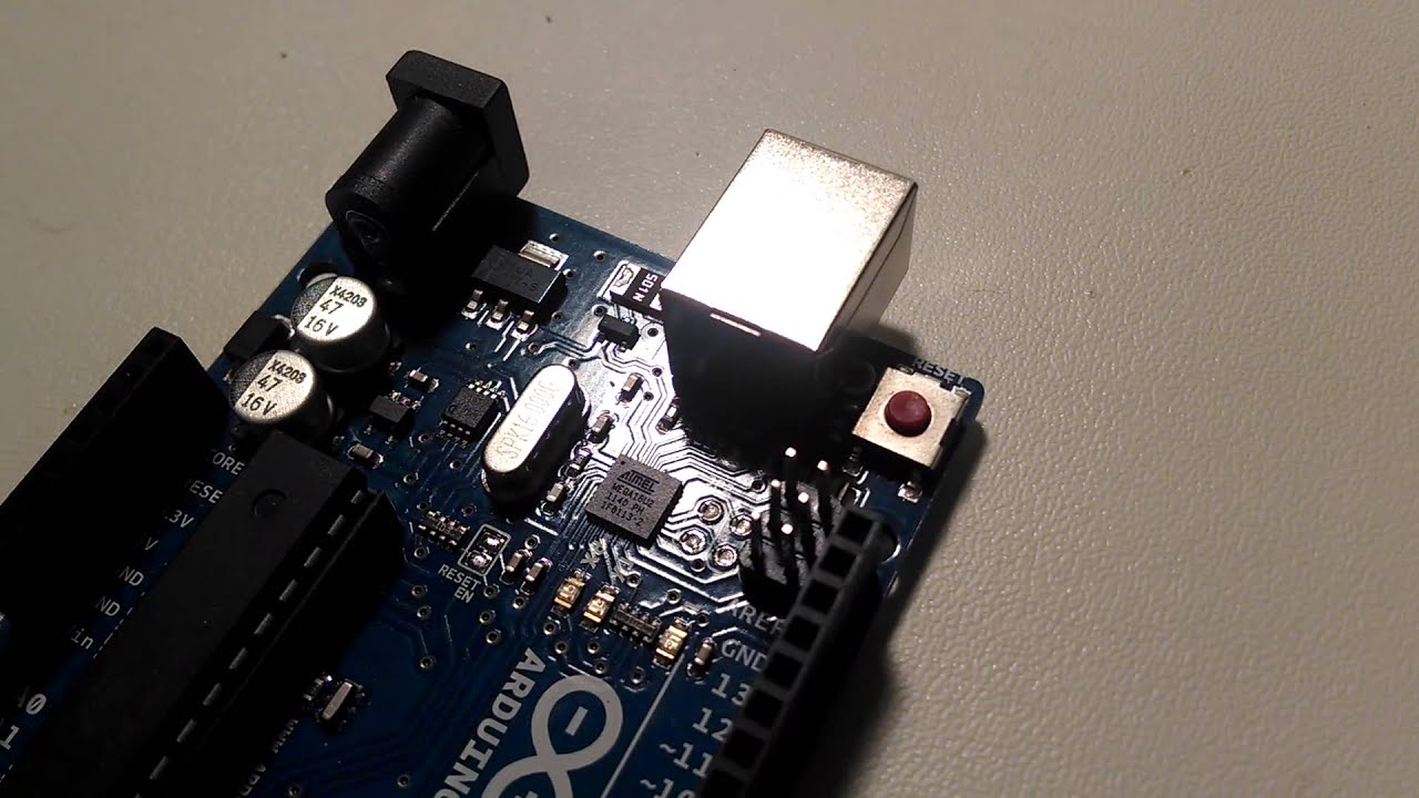 Reset ATmega16U2 on Arduino Uno - YouTube