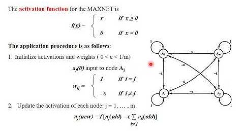 L14  Neural Networks Based on Competition   MAXNET  MEXICAN Hat