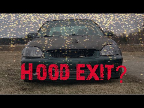 How bad is a hood exit exhaust?? - YouTube