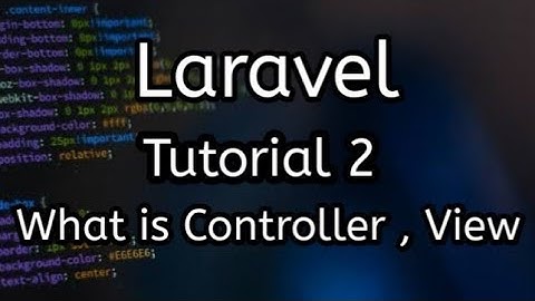 What is Controller in Laravel | Tutorial 2 | Laravel Complete Series | Urdu/Hindi |2020