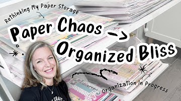 Rethinking My 12x12 Paper Storage | Craft Room Organization in Progress!