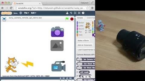scratchx sony camra remote api demo