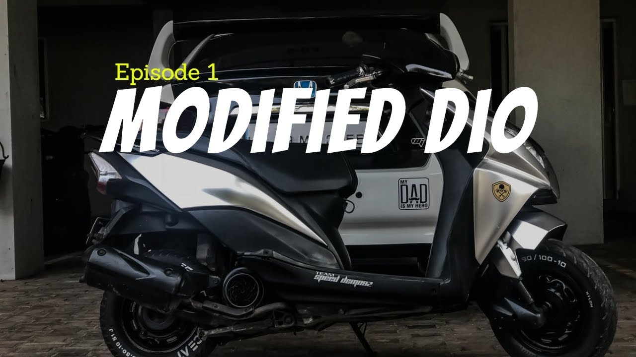 Modified Honda Dio Chrome Wrap Projector Speed Demonz Youtube