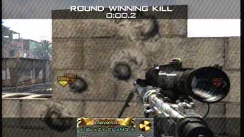 X BLaZY FLaM3 X ;: MW2 Search And Destroy ;: Sniper Montage