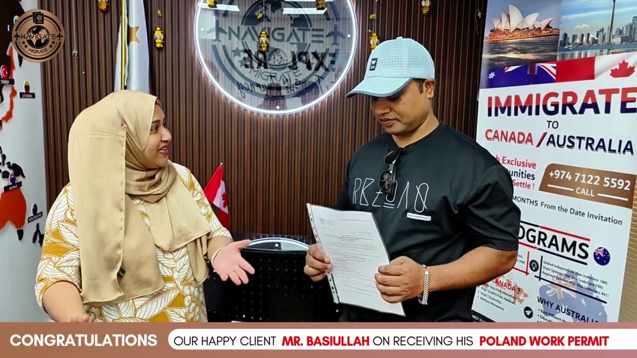 Poland Work Permit Success - Mr. Basiullah’s Journey with Navigate Migrate