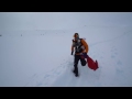 2016 陳彥博4大極地最終站南極250km賽事，終點畫面