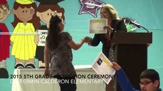 5th Grade Promotion Ceremony 2015 Dr. Calderon Elementary