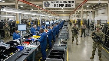 Inside the M4A1 Factory From Raw Metal to Final Rifle — Complete Process!