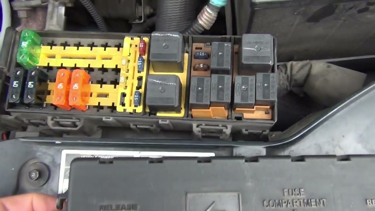 2000 ford taurus cigarette lighter fuse location MEGA FUSE-2000-2007 Ford Taurus 3.0 OHV V6 engine