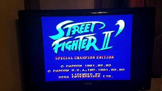 ATgames Sega Genesis Flashback HD Street Fighter II Special Champion Edition Gameplay
