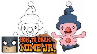 how to draw mime jr pokemon awesome step by step tutorial