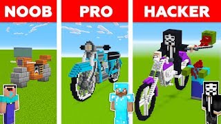 Minecraft Battle: EPIC MOTORCYCLE in Minecraft \/ Noob vs Pro vs Hacker in Minecraft Animation