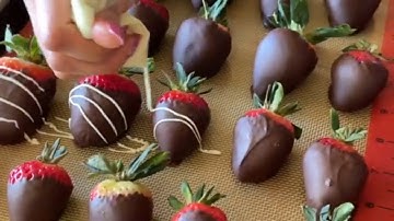 Easy chocolate dipped strawberries drizzle (Part 2)