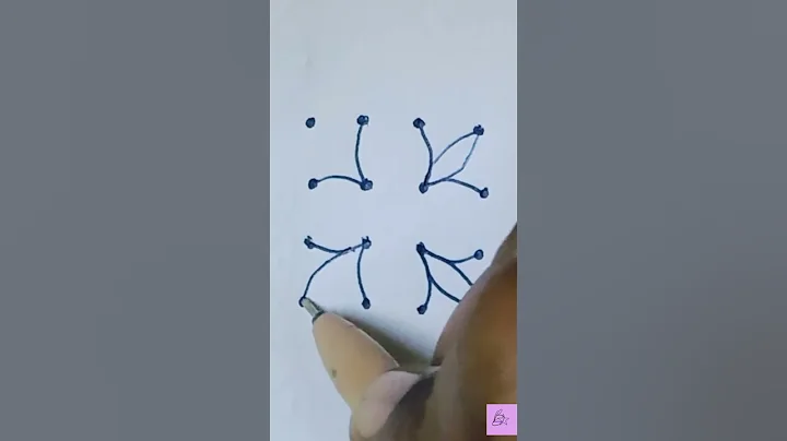 4x4 dots rangoli design #dailykolam #youtubeshorts #trending #rangoli #muggulu