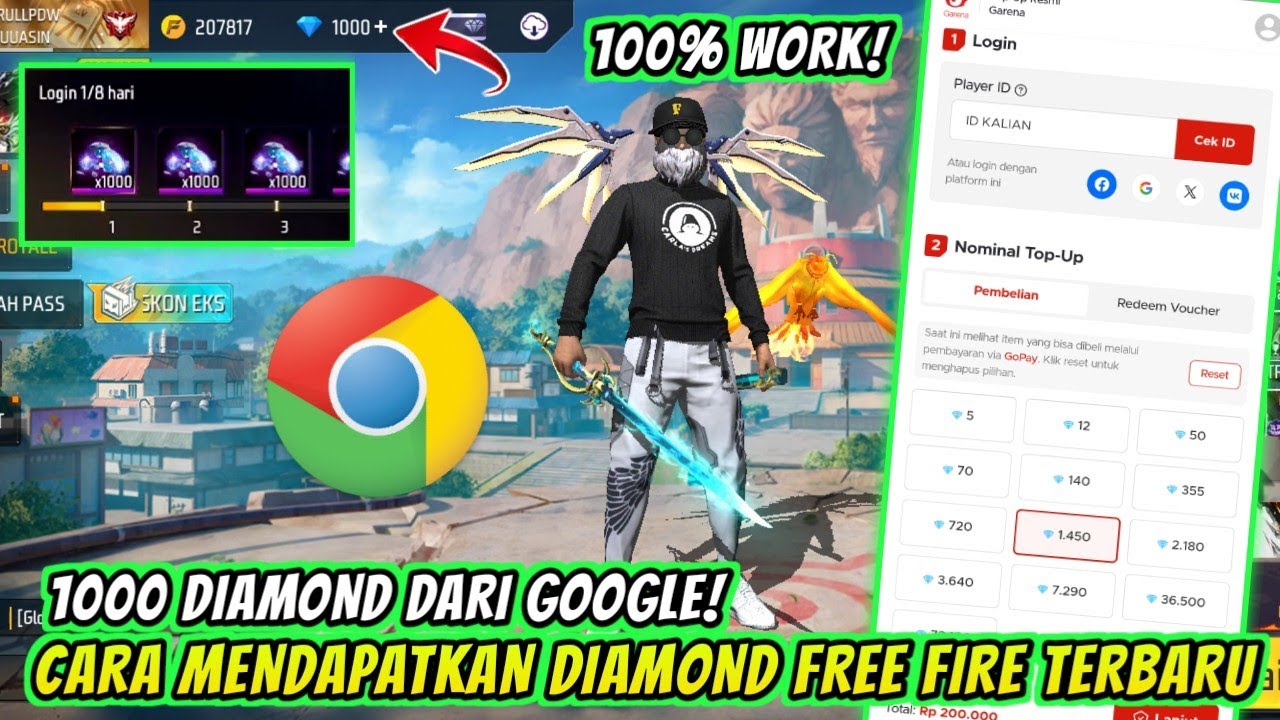 CARA MENDAPATKAN DIAMOND FF GRATIS 2025 | CARA TOP UP FF‼️ - YouTube