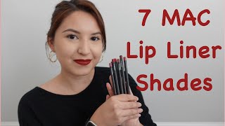 ❁MAC Lip Liner Collection!❁ w/ LIP SWATCHES & Favorites!