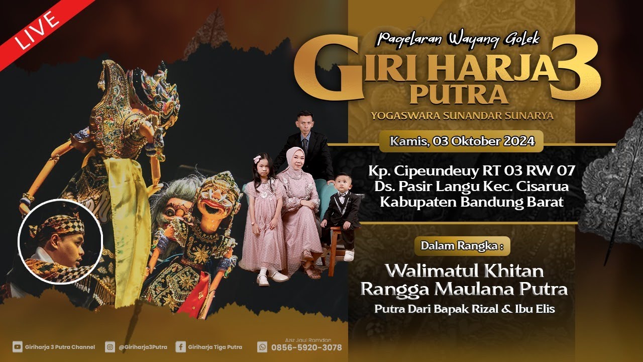 🔴LIVE LAKON : GATOTKACA MANGKAT BIRAHI || GIRIHARJA 3 PUTRA - YOGASWARA SUNANDAR | 03/10/24 #gh3p