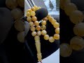 Natural Baltic Amber 15g. Islamic Prayer Rosary 7mm. 33 White Color Beads Tasbih