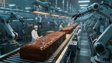 Inside a Mega Chocolate Factory: How Cocoa Beans Turn Into Chocolate Bars (Full Process)