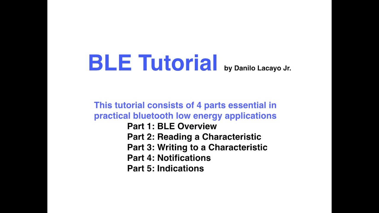 Qt BLE Tutorial - YouTube