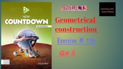New countdown|second edition |Class:7|unit#13|exercise#13a|Q#5