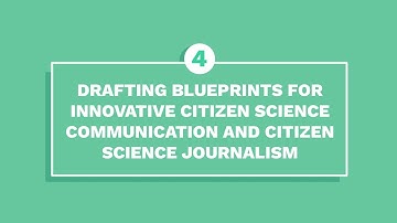 Drafting blueprints for innovative citizen science communication and citizen science journalism