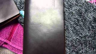 Midori Travelers Notebook treated with shoe polish- my opinion