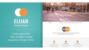 Elijah - Onepage PSD Template | Themeforest Website Templates and Themes