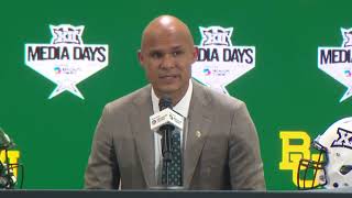 Big 12 Media Days: Baylor football coach Dave Aranda