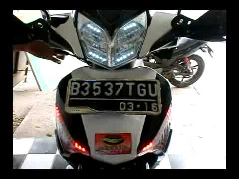  Lampu  Led Supra  X 125  model 5 lines efek 8 mode YouTube