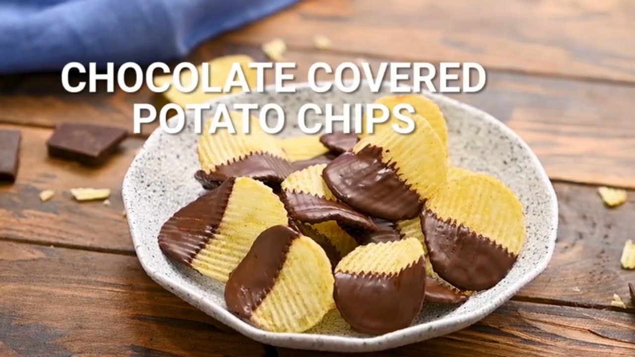 Sweet Salty Chocolate Chips Ruffles Potato Chips Chocolate Candy Coating White Chocolate