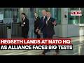 US Defense Secretary Hegseth Arrives at NATO Headquarters for High-Stakes Alliance Talks
