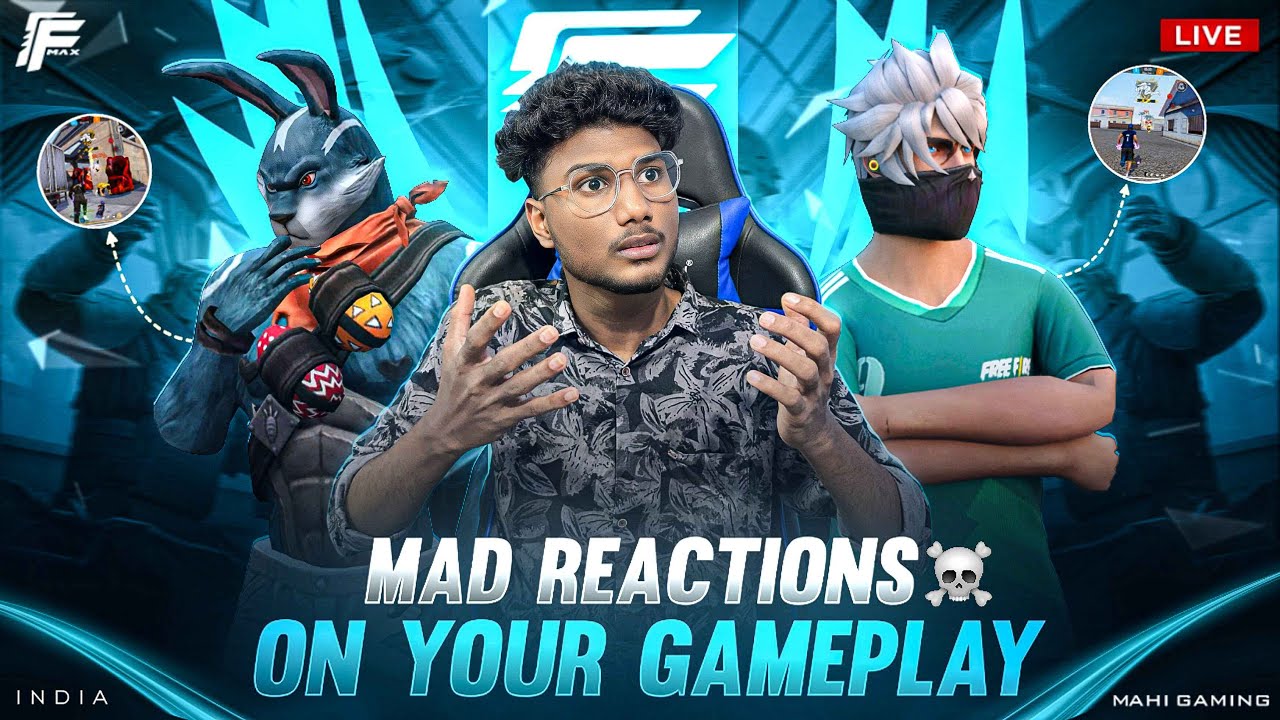 FREE FIRE LIVE IN TELUGU GUILD TRAILS AND4V4 ROOMS AND MAD REACTION🔥 ON ...