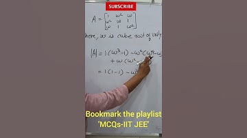 Matrix having cube roots of unity as elements |#shorts