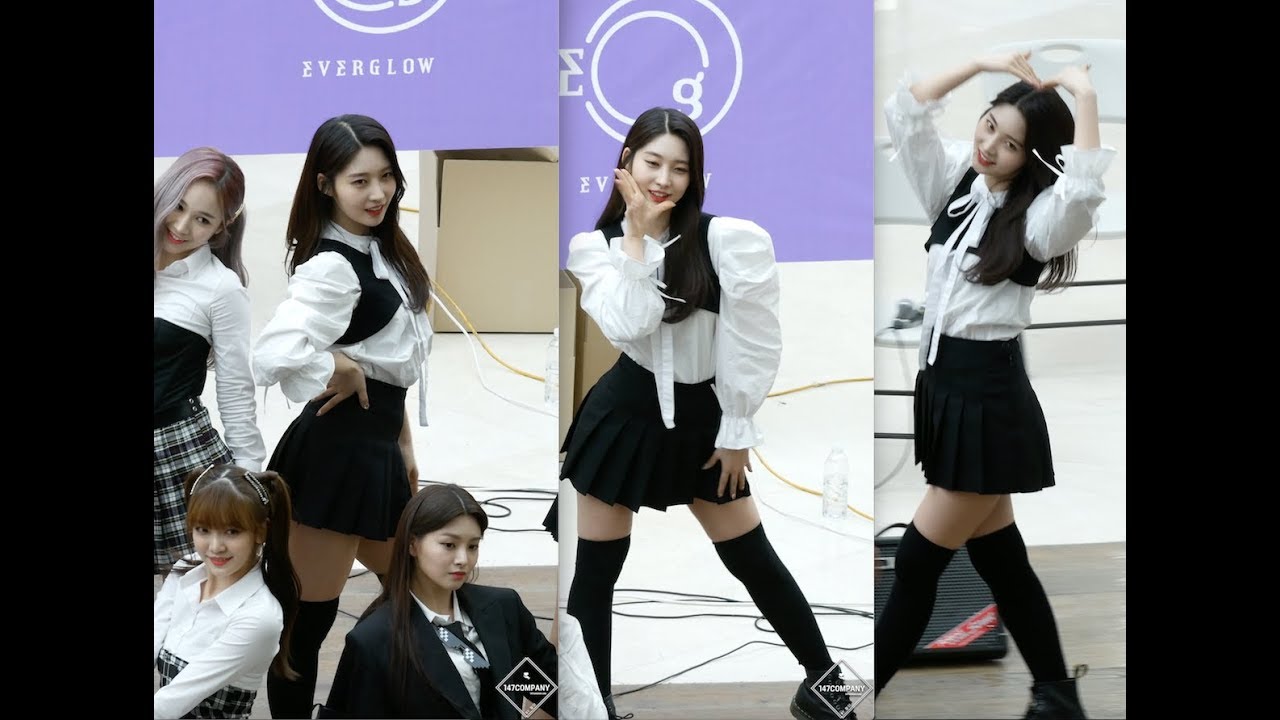 EVERGLOW SIHYEON BonBonChocolat 에버글로우 시현 봉봉쇼콜라 4k BY 147Company 190414 코엑스 팬싸 직캠 fancam