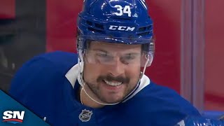 Auston Matthews Opens Scoring With Short-Side Snipe Past Stars' Jake Oettinger
