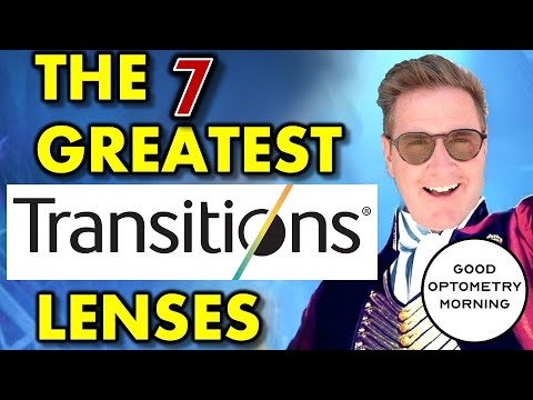 TRANSITIONS LENS REVIEW: All Gen 8 Transitions Lenses overview by Youtube optometrist