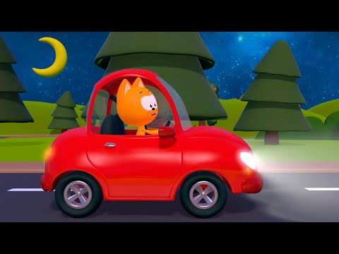 Car In The Dark - Meow Meow Kote Kitty Kids Songs