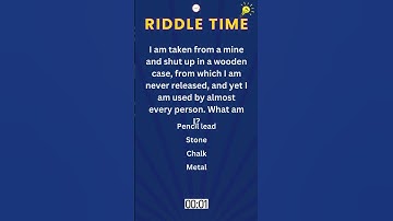 Can You Solve This Riddle? Answer the Question and Be a Winner!