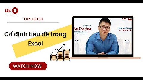 Địa chỉ tuyệt đối trong Excel